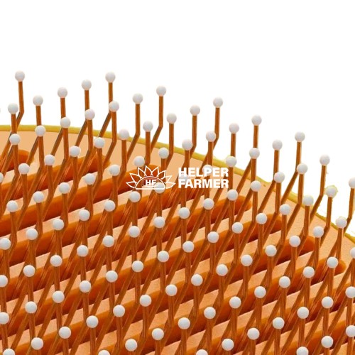 Самоочищающаяся пуходерка для кошек и собак Ginger 20*8 см "ушки" Розовая