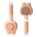 Самоочищающаяся пуходерка для кошек и собак Ginger 20*8 см "ушки" Желтая