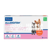 Аллердерм Спот-он Virbac Allerderm Spot-on краплі для собак та кішок до 10 кг, 6 піпеток по 2 мл