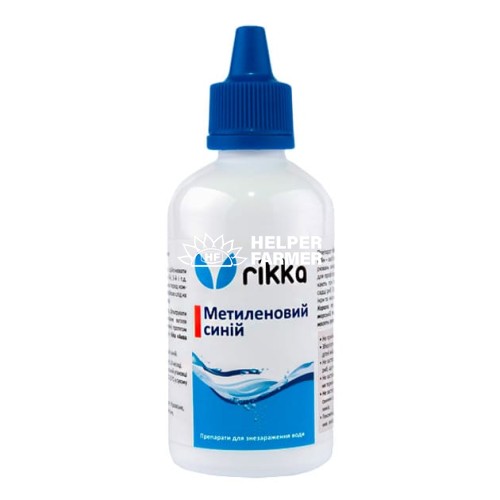 Метиленовый синий Rikka для обеззараживания аквариумной воды, 100 мл