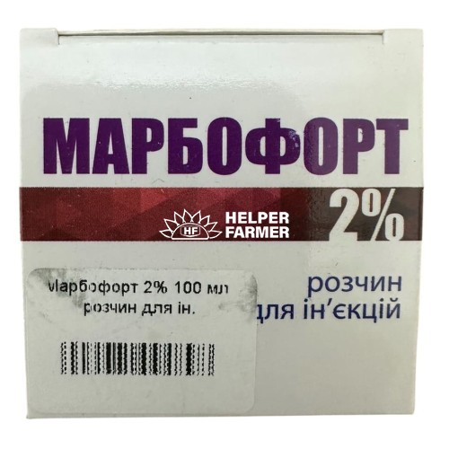 Раствор для инъекций Фортис-Фарма Марбофорт 2% антибактериальный, 100 мл