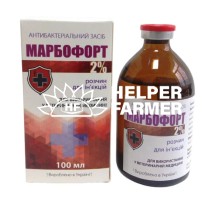Розчин для ін'єкцій Фортіс-Фарма Марбофорт 2% антибактеріальний, 100 мл