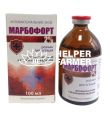 Раствор для инъекций Фортис-Фарма Марбофорт 2% антибактериальный, 100 мл