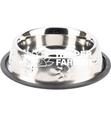 Миска Agility из нержавеющей стали с чеканкой на резиновой основе, 900 мл, 23 см