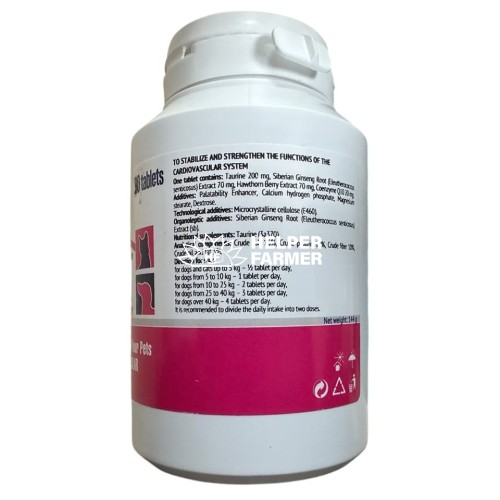 КардіоПет CardioPet GIGI для підтримки серця у собак та котів, 90 таблеток