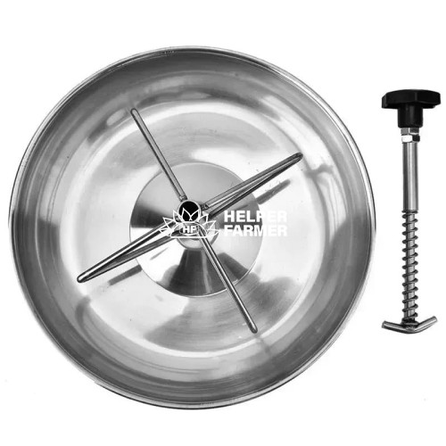 Годівниця для поросят 3 л нержавійка (28,5 см)