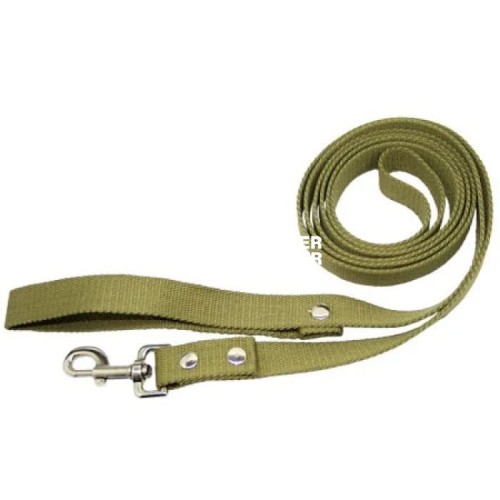 Поводок для собак брезентовый 25 мм 3 м 252130 Эконом зеленый