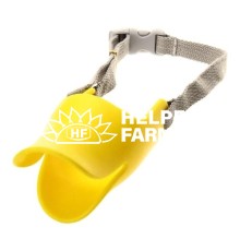 Намордник УНИ Маска L силиконовая уточка желтая Ш-19-35 Р-17 см Вес 8,5-12,5 кг