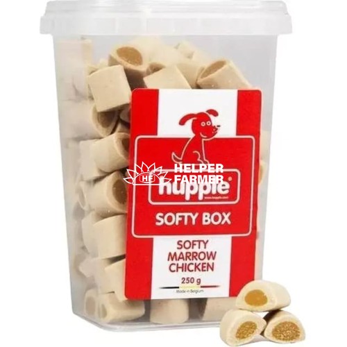 Нежное мясное лакомство Hupple Softy marrow chicken для собак с курицей, 250 г