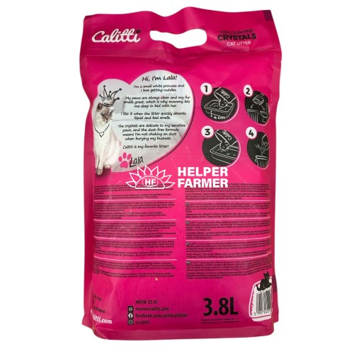 Наповнювач для котячого туалету Calitti Crystals Fresh blue силікагелевий Гірська свіжість blue, 3,8 л