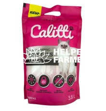 Наполнитель для кошачьего туалета Calitti Crystals Fresh blue силикалевый Горная свежесть blue, 3,8 л