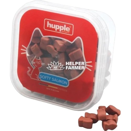 Ніжні ласощі для котів зі смаком лосося Hupple Softy salmon cat, 80 г
