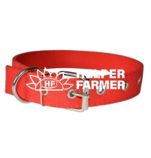 Нашийник брезентовий подвійний ширина 35 мм довжина 28-47 см безрозмірний червоний