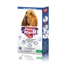 Атакса Спот-он капли от блох и клещей для собак весом от 25 кг, 1 пипетка по 4 мл