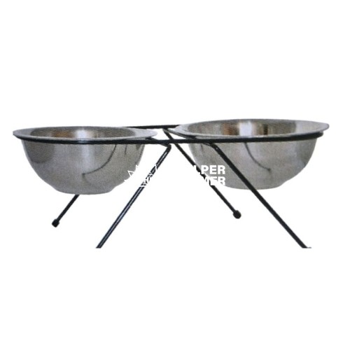 Стояк Лорі з мисками 2 шт 14 см 400 мл