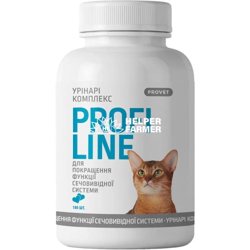 Вітаміни для котів ProVET Profiline Урінарі комплекс для покращення функції сечовивідної системи, 180 таблеток