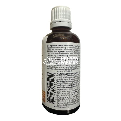 Beaphar Paganol Multi Vitamin - Вітаміни для зміцнення оперення у папуг, 50 мл