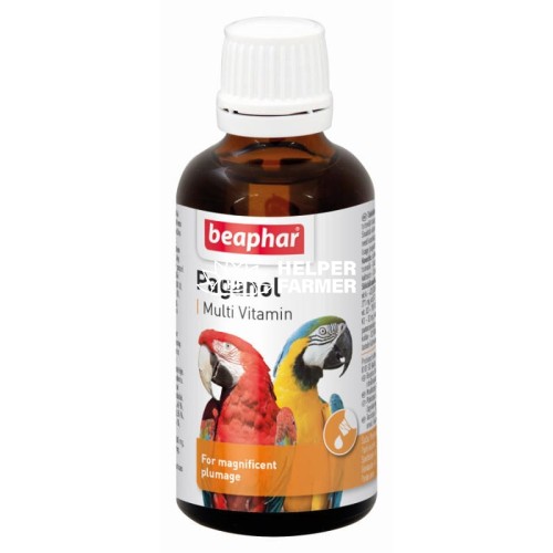 Beaphar Paganol Multi Vitamin - Вітаміни для зміцнення оперення у папуг, 50 мл