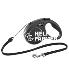 Поводок-рулетка для собак Flexi New Classic S - 5 м до 12 кг (трос) черный