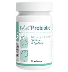Долвіт Пробіотік Dolfos Dolvit Probiotic для собак і кішок проти дисбактеріозу, 60 таблеток