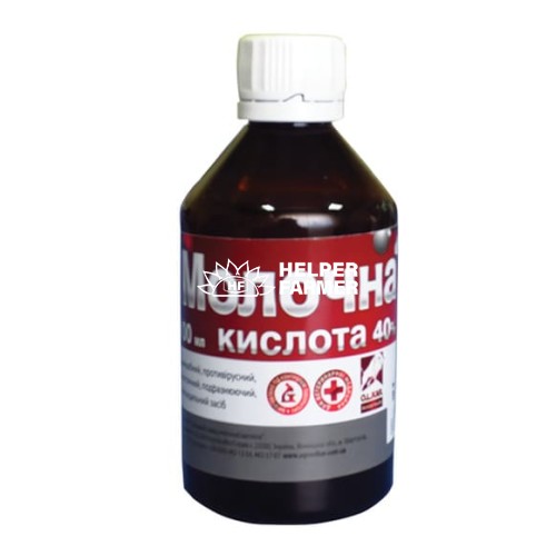 Молочна кислота 40% (ДЛЯ ТВАРИН) O.L.KAR, 100 мл