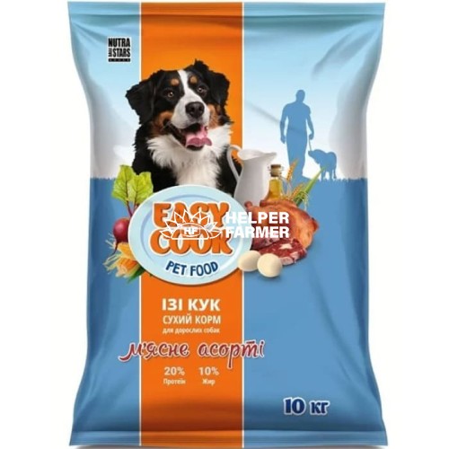 Сухой корм для собак Easy Cook DOG Like мясное ассорти, 1 кг (весовой)