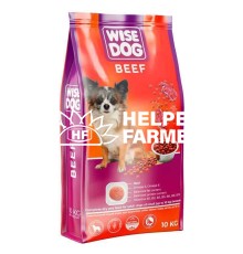Сухой корм Wise Dog Beef для взрослых собак малых пород с говядиной, 10 кг