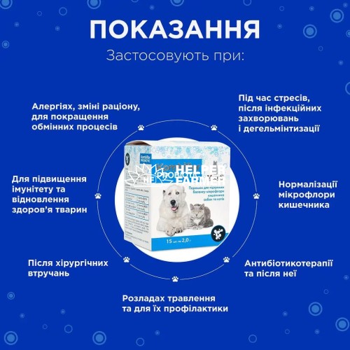 Комбіфлор Пробіотик ModeS порошок для підтримки балансу мікрофлори кишечника собак та котів по 2 г 1 пакетик