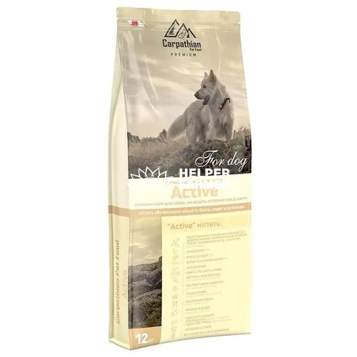 Сухий корм для активних собак усіх порід Carpathian Pet Food Active, 12 кг