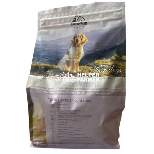 Сухий корм Carpathian Pet Food Mini Adult для собак малих порід, 3 кг