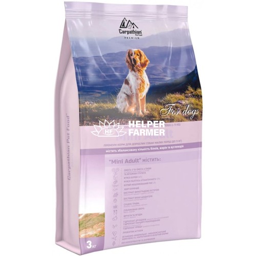 Сухий корм Carpathian Pet Food Mini Adult для собак малих порід, 3 кг