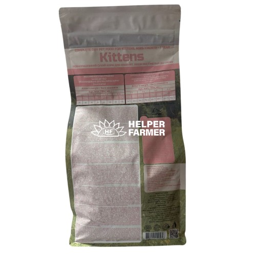 Сухий корм Carpathian Pet Food Kittens для кошенят всіх порід від 1 місяця до 1 року, з куркою, 1 кг (ваговий)