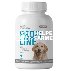 Вітаміни для собак ProVET Profiline Максі комплекс для середніх та великих порід, 100 таблеток