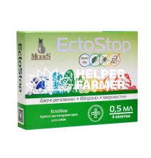 ЭктоСтоп ModeS капли противопаразитарные для собак до 4 кг, 4 пипетки по 0,5 мл