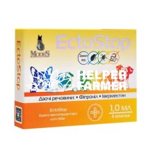 ЭктоСтоп ModeS капли противопаразитарные для собак 4-10 кг, 4 пипетки по 1 мл