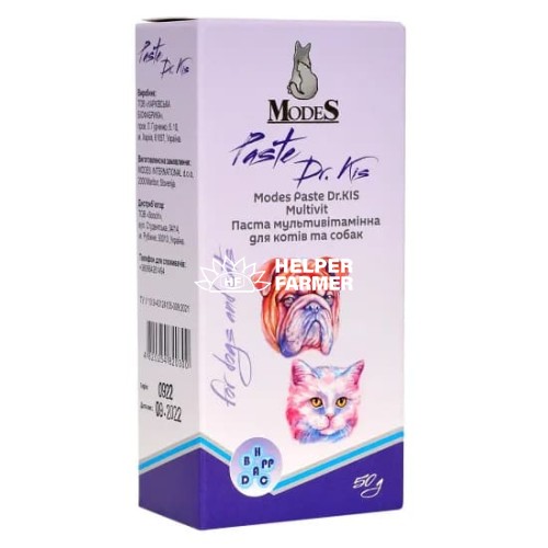 Паста ModeS Paste Dr.KIS Multivit мультивитаминная для кошек и собак, 50 г