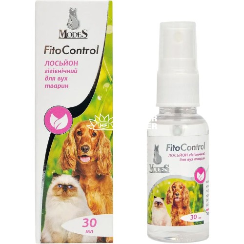 Лосьйон гігієнічний ModeS Фіто контроль для вух тварин, 30 мл