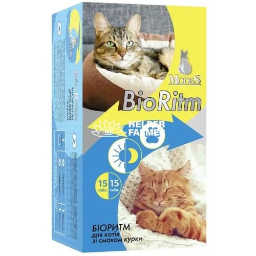 БиоРитм ModeS BioRitm Поливитаминный комплекс для кошек со вкусом курицы, 30 таблеток