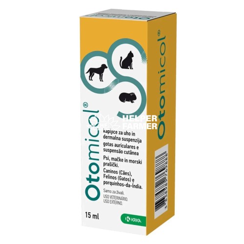 Otomicol (Отомікол) вушні краплі для собак і котів, 15 мл
