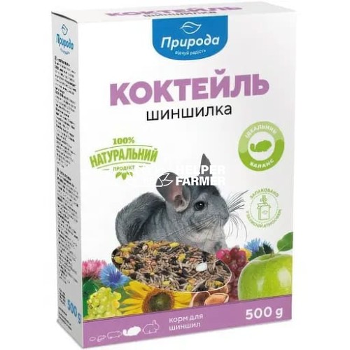 Корм для гризунів Природа PR740047 Коктейль Шиншилка, 500 г