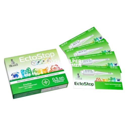 ЕктоСтоп ModeS краплі протипаразитарні для собак до 4 кг, 1 піпетка по 0,5 мл