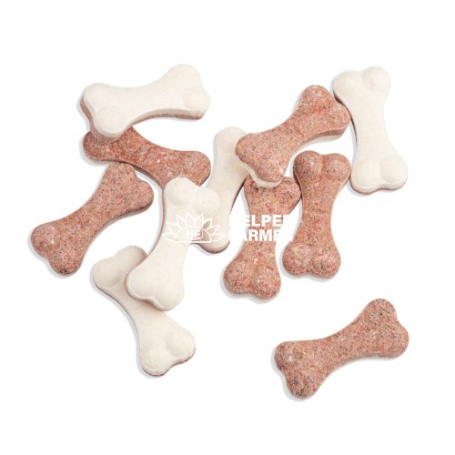 Лакомство для собак 100 Лапок витаминизированные в форме косточки со вкусом кролика, 100 штук (70 г)