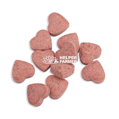 Ласощі для котів 100 Лапок вітамінізовані у формі сердечка зі смаком м’яса, 100 штук (35 г)