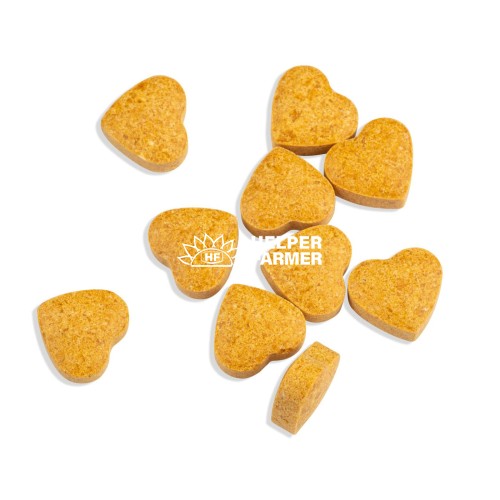 Лакомство для кошек 100 Лапок витаминизированные в форме сердечка со вкусом сыра, 100 штук (35 г)