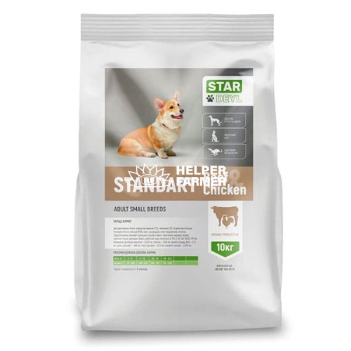 Сухий корм Stardeyl Standart (Курка + телятина) для собак дрібних порід, 10 кг