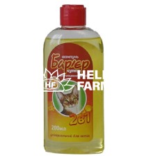 Шампунь для котів Бар'єр Супер 2в1 протипаразитарний універсальний, 300 мл