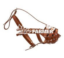 Намордник твердий Collar (доберман, вівчарка мала, далматин, сеттер малий) коричневий 05976