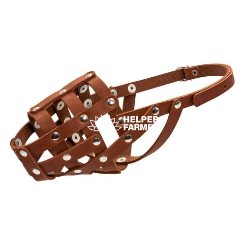 Намордник мягкий №3 (ротвейлер сучка, лабрадор) коричневый 06306