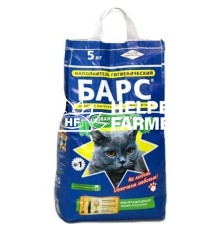 Наповнювач для туалету котячого Барс №1 великий, бентонітовий (2,5-5 мм) без аромату, 5 кг