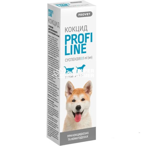 Суспензія ProVET Profiline Кокцид антигельмінтик для котів та собак, 5 мл